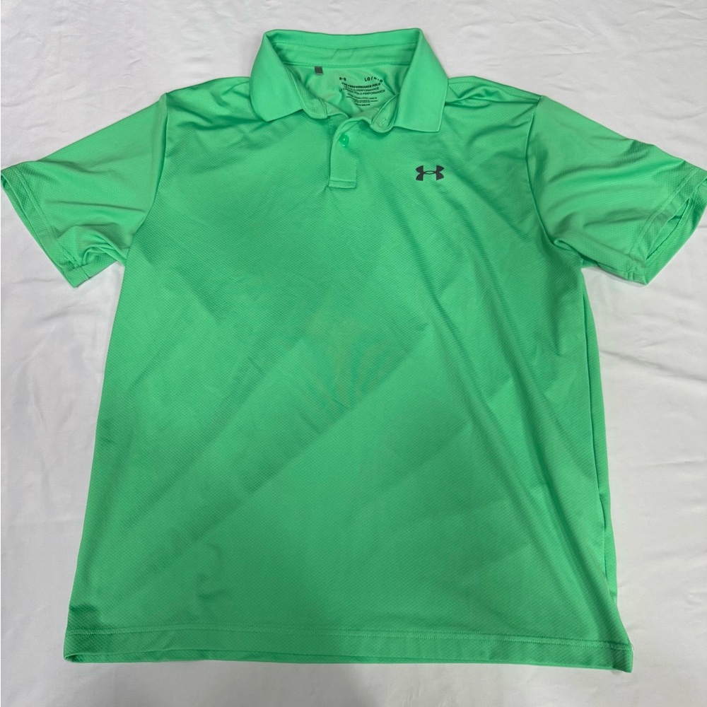 Under Armour Men's Vibrant Green Polo